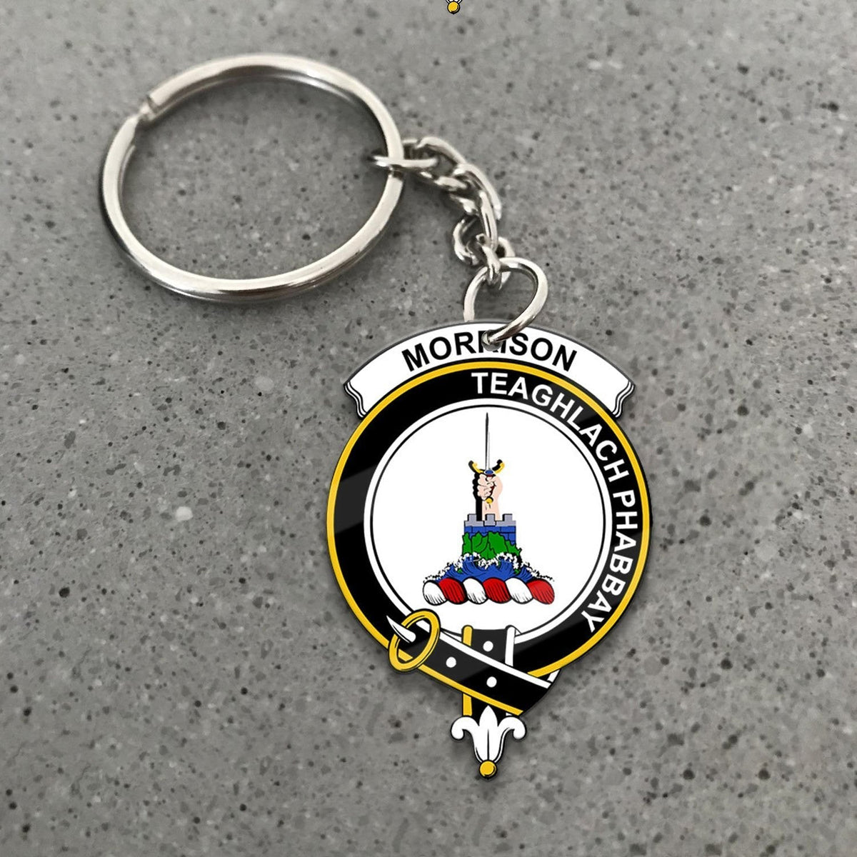 Clan Morrison Tartan Crest Keychain CG85 Clan Morrison Tartan Today   