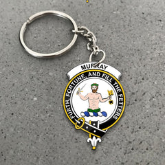 Clan Murray (of Atholl) Tartan Crest Keychain KL15 Clan Murray Tartan Today   