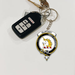 Clan Oliphant Tartan Crest Keychain SD67 Clan Oliphant Tartan Today   