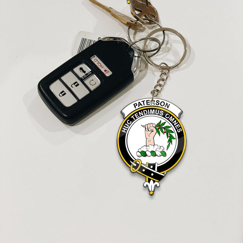 Clan Paterson Tartan Crest Keychain IS57 Clan Paterson Tartan Today   