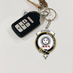 Clan Pitcairn Tartan Crest Keychain SL11 Clan Pitcairn Tartan Today   