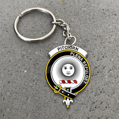 Clan Pitcairn Tartan Crest Keychain SL11 Clan Pitcairn Tartan Today   