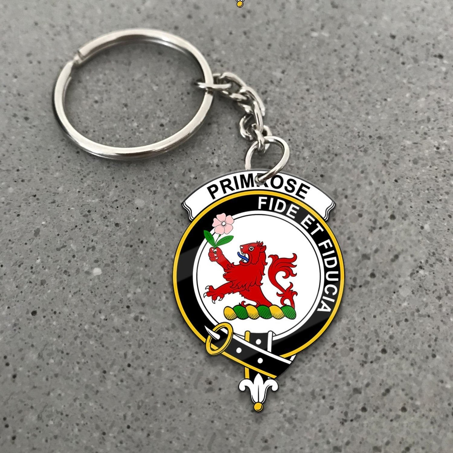 Clan Primrose Tartan Crest Keychain UZ79 Clan Primrose Tartan Today   