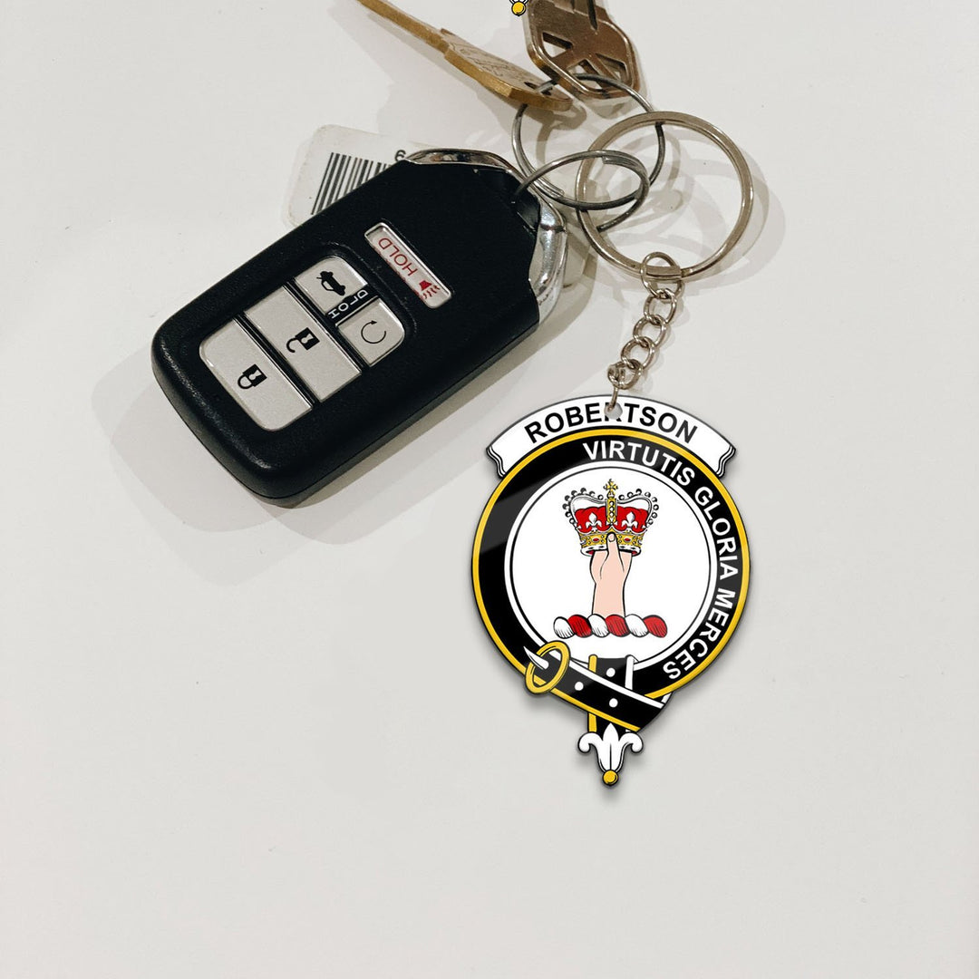 Clan Robertson Tartan Crest Keychain DF93 Clan Robertson Tartan Today   
