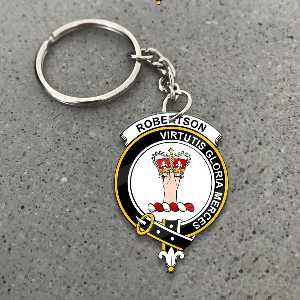 Clan Robertson Tartan Crest Keychain DF93 Clan Robertson Tartan Today   