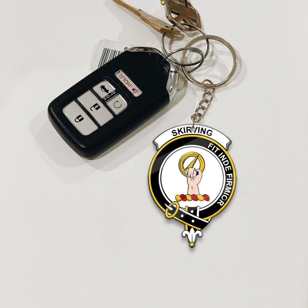 Clan Skirving Tartan Crest Keychain HD72 Clan Skirving Tartan Today   