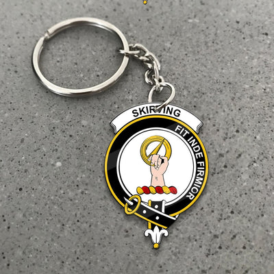 Clan Skirving Tartan Crest Keychain HD72