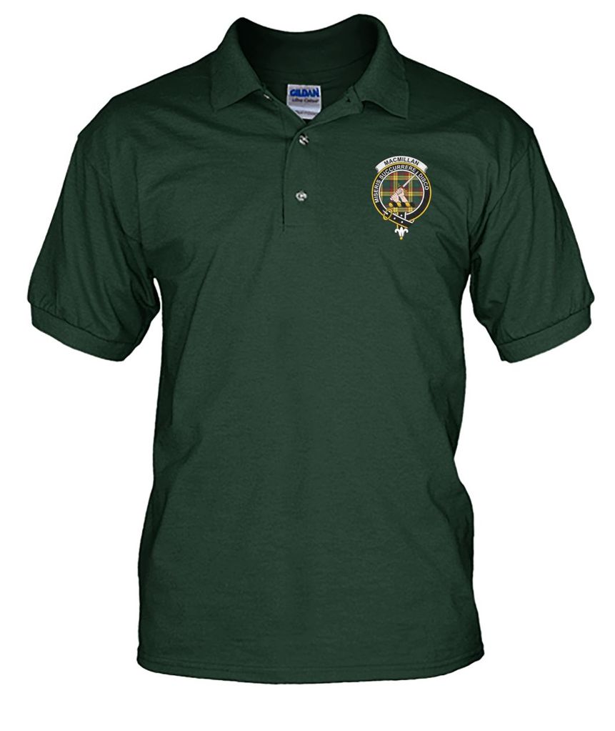 Clan MacMillan Family Crest Polo T-Shirt WH99 MacMillan Tartan Tartan Polo   