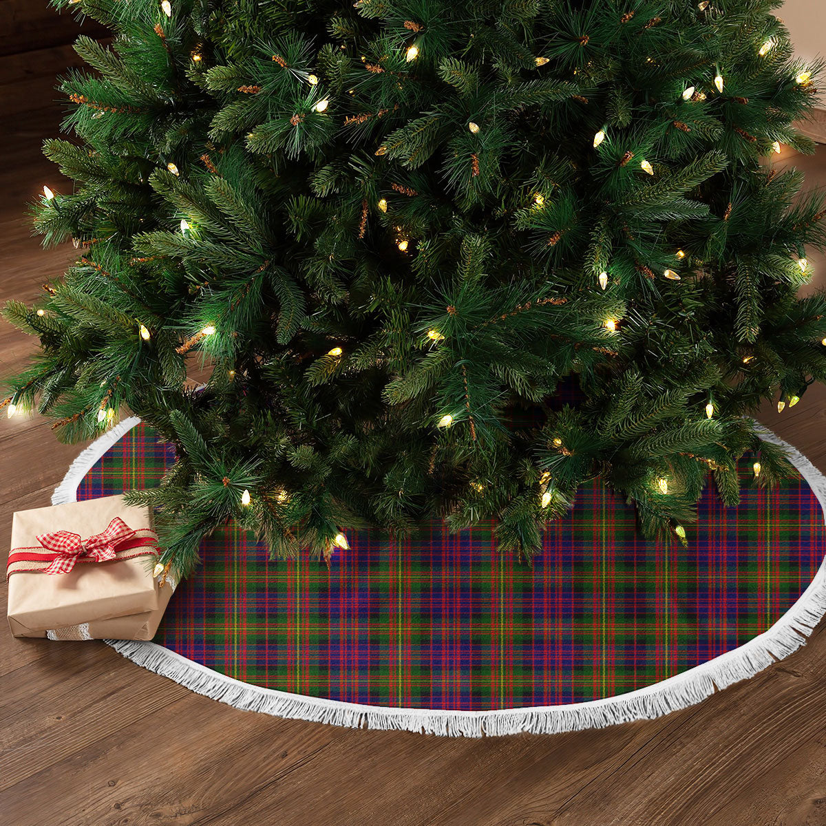 Clan Carnegie Modern Tartan Christmas Tree Skirt XE38 Carnegie Modern Tartan Tartan Christmas   