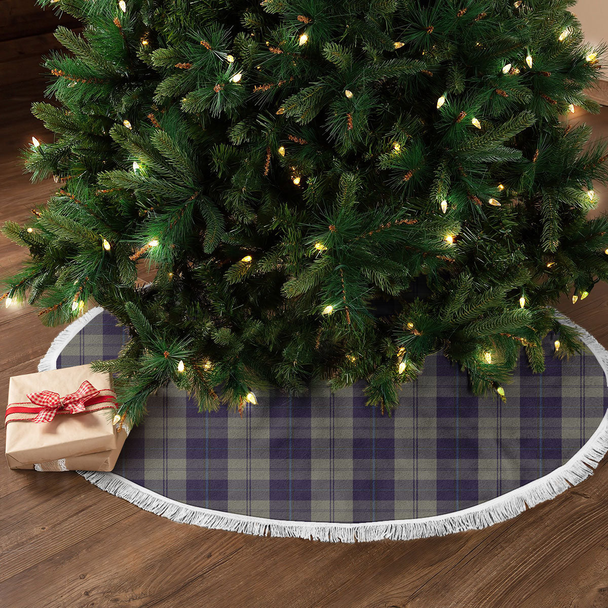 Clan Cunningham Dress Blue Dancers Tartan Christmas Tree Skirt DW83 Cunningham Dress Blue Dancers Tartan Tartan Christmas   