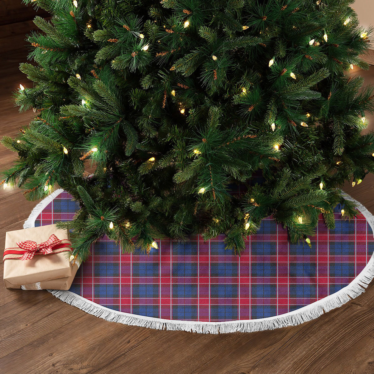 Clan Graham of Menteith Red Tartan Christmas Tree Skirt XW25 Graham of Menteith Red Tartan Tartan Christmas   