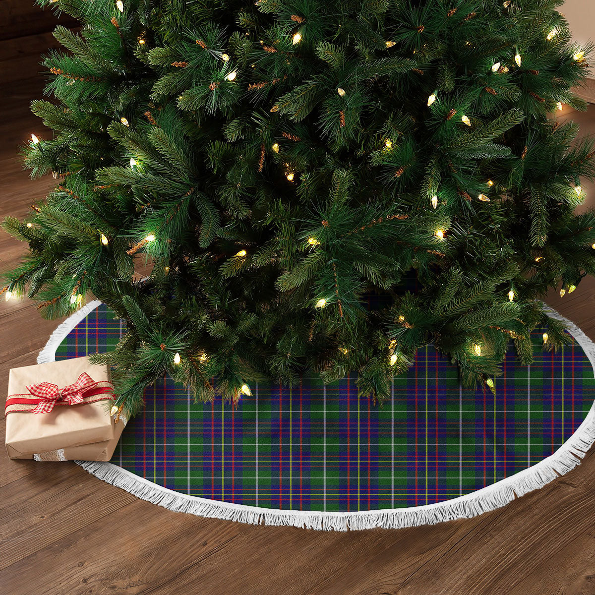 Clan Inglis Modern Tartan Christmas Tree Skirt VY74 Inglis Modern Tartan Tartan Christmas   