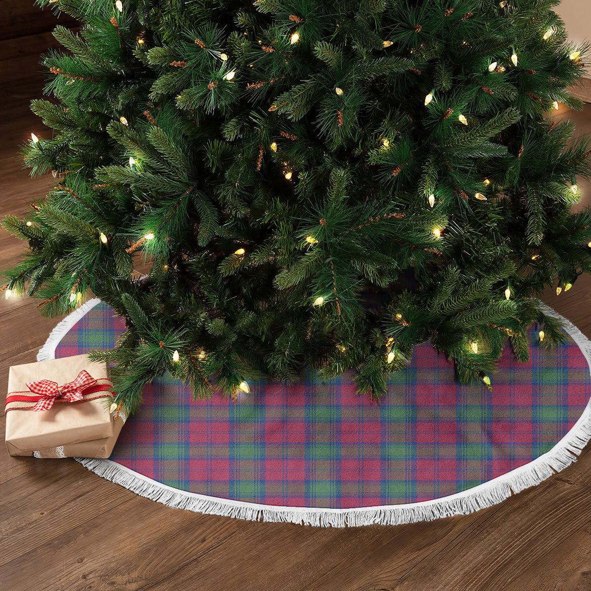 Clan Lindsay Ancient Tartan Christmas Tree Skirt KU39 Lindsay Ancient Tartan Tartan Christmas   