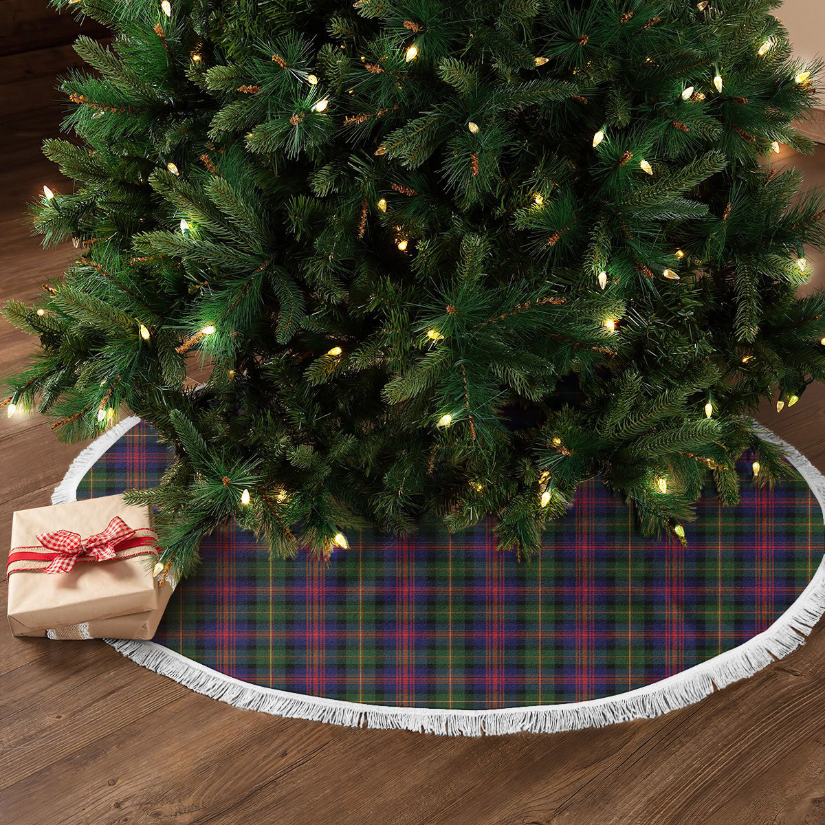 Clan Logan Modern Tartan Christmas Tree Skirt QB53 Logan Modern Tartan Tartan Christmas   