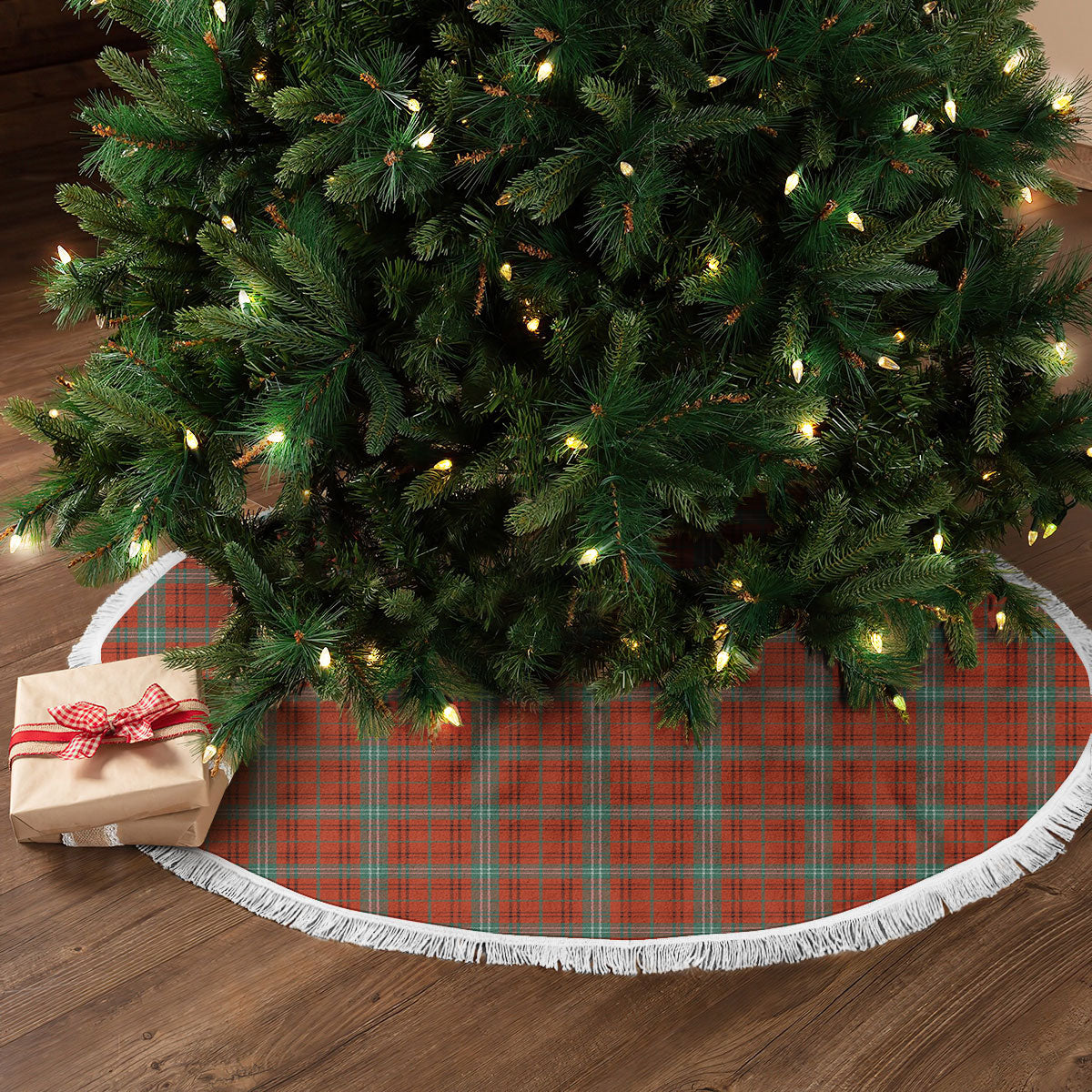 Clan Morrison Red Ancient Tartan Christmas Tree Skirt PZ48 Morrison Red Ancient Tartan Tartan Christmas   