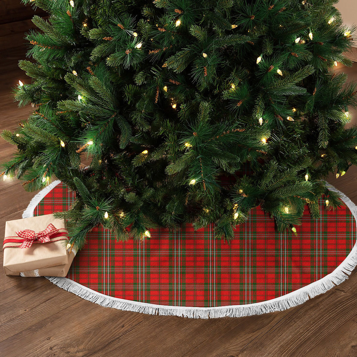 Clan Scott Modern Tartan Christmas Tree Skirt OQ49 Scott Modern Tartan Tartan Christmas   