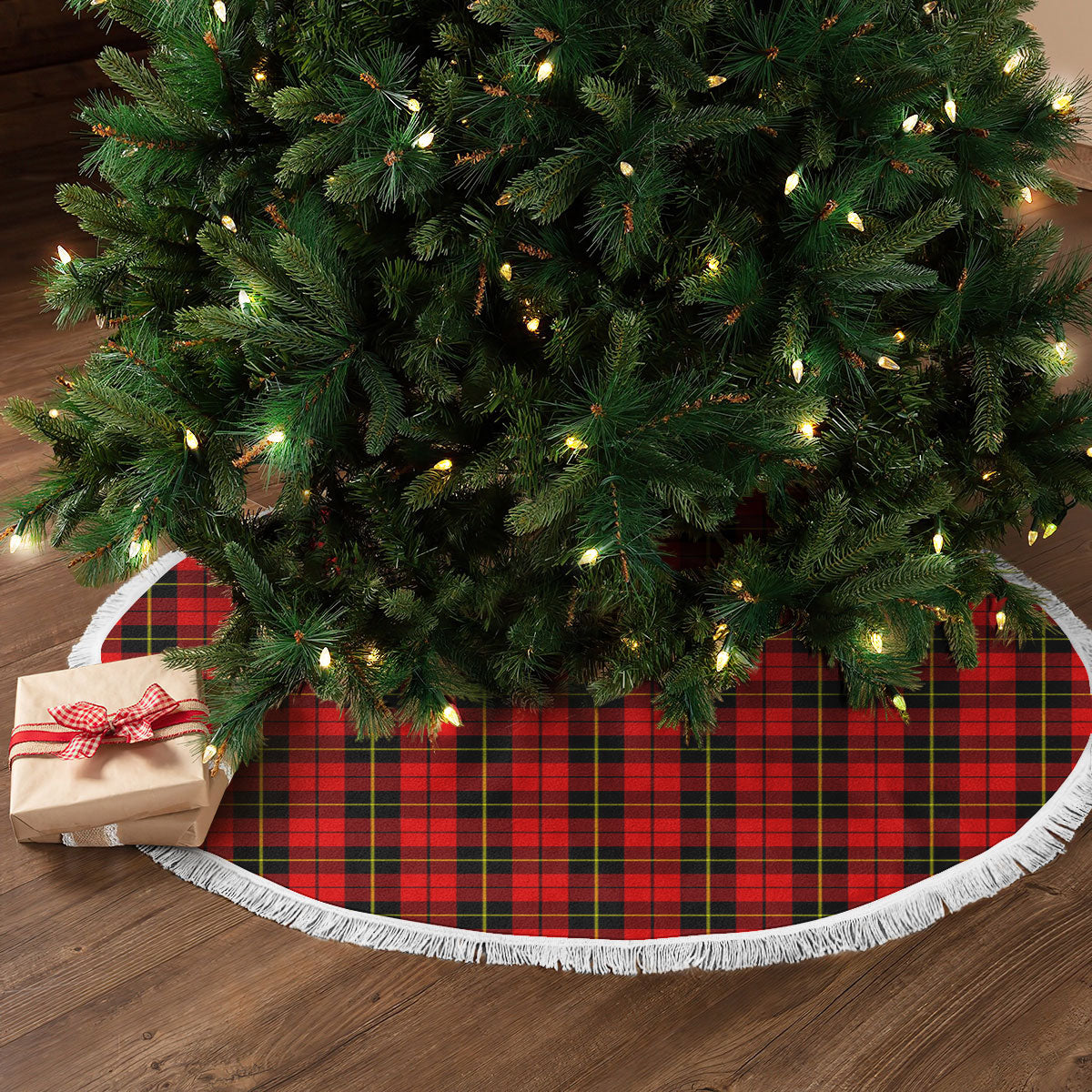 Clan Wallace Hunting Red Tartan Christmas Tree Skirt KP12 Wallace Hunting Red Tartan Tartan Christmas   