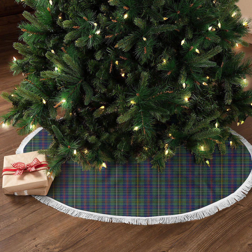Clan Wood Tartan Christmas Tree Skirt QN64 Wood Tartan Tartan Christmas   