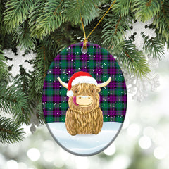 Clan MacArthur � Milton Tartan Christmas Ceramic Ornament Highland Cows Style CL70 MacArthur � Milton Tartan Tartan Ornament   