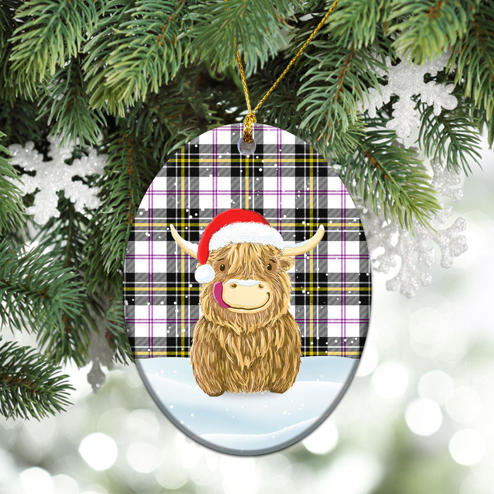 Clan MacPherson Dress Modern Tartan Christmas Ceramic Ornament Highland Cows Style LZ13 MacPherson Dress Modern Tartan Tartan Ornament   