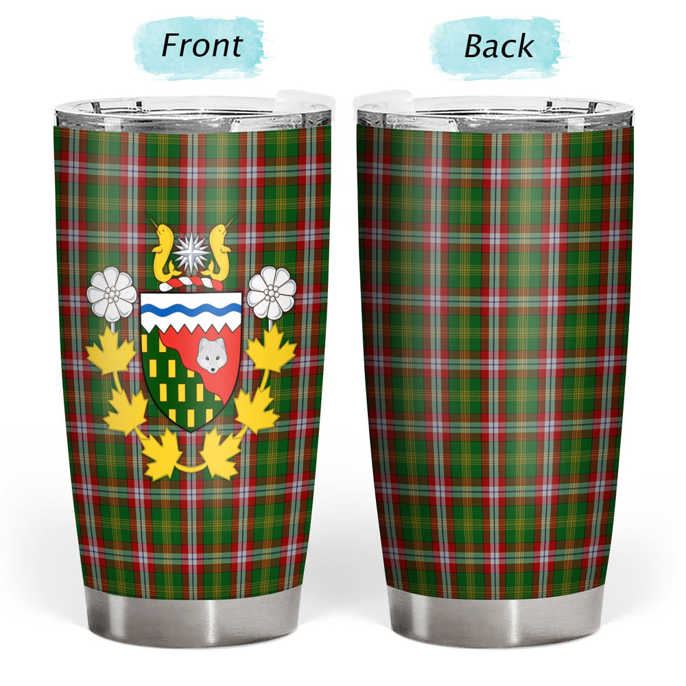 Clan North West Territories Tartan Crest Tumbler NV92 Clan Hall Tartan Today   