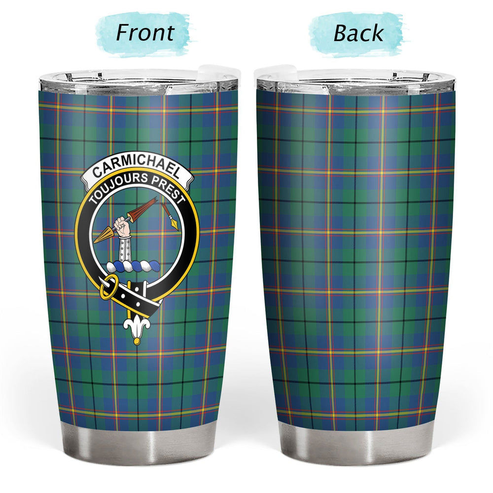 Clan Carmichael Ancient Tartan Crest Tumbler XL85 Clan Carmichael Tartan Today   
