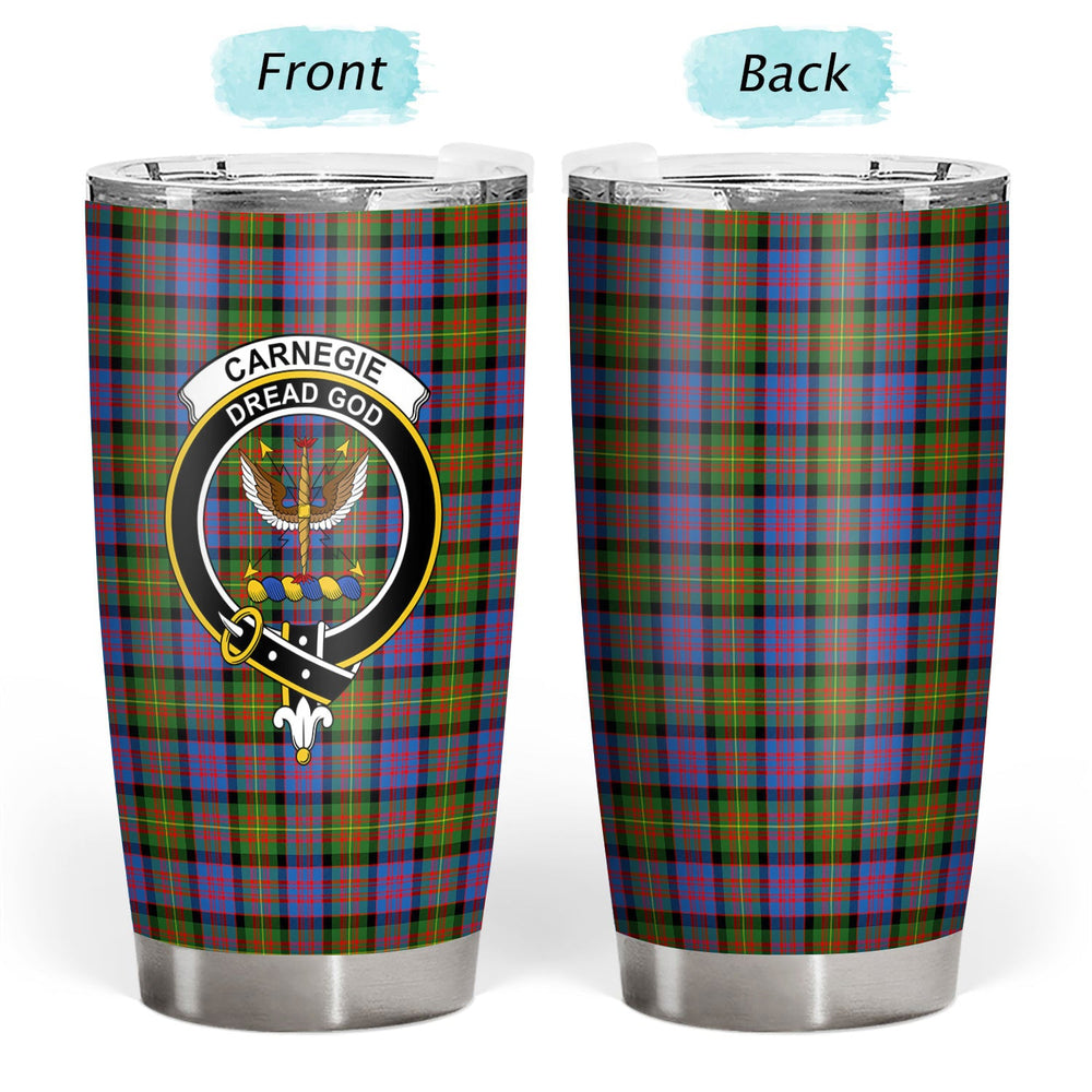 Clan Carnegie Ancient Tartan Crest Tumbler JM40 Clan Carnegie Tartan Today   