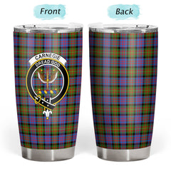 Clan Carnegie Ancient Tartan Crest Tumbler JM40 Clan Carnegie Tartan Today   