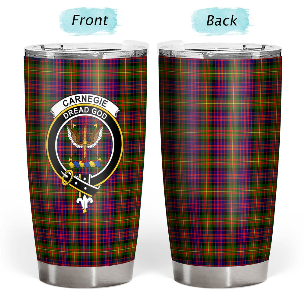 Clan Carnegie Modern Tartan Crest Tumbler EZ89 Clan Carnegie Tartan Today   