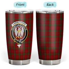 Clan Carruthers Tartan Crest Tumbler TQ10 Clan Carruthers Tartan Today   