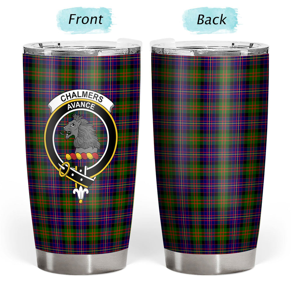 Clan Chalmers Tartan Crest Tumbler ZW71 Clan Chalmers Tartan Today   