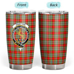 Clan Chattan Tartan Crest Tumbler VC18 Clan Chattan Tartan Today   