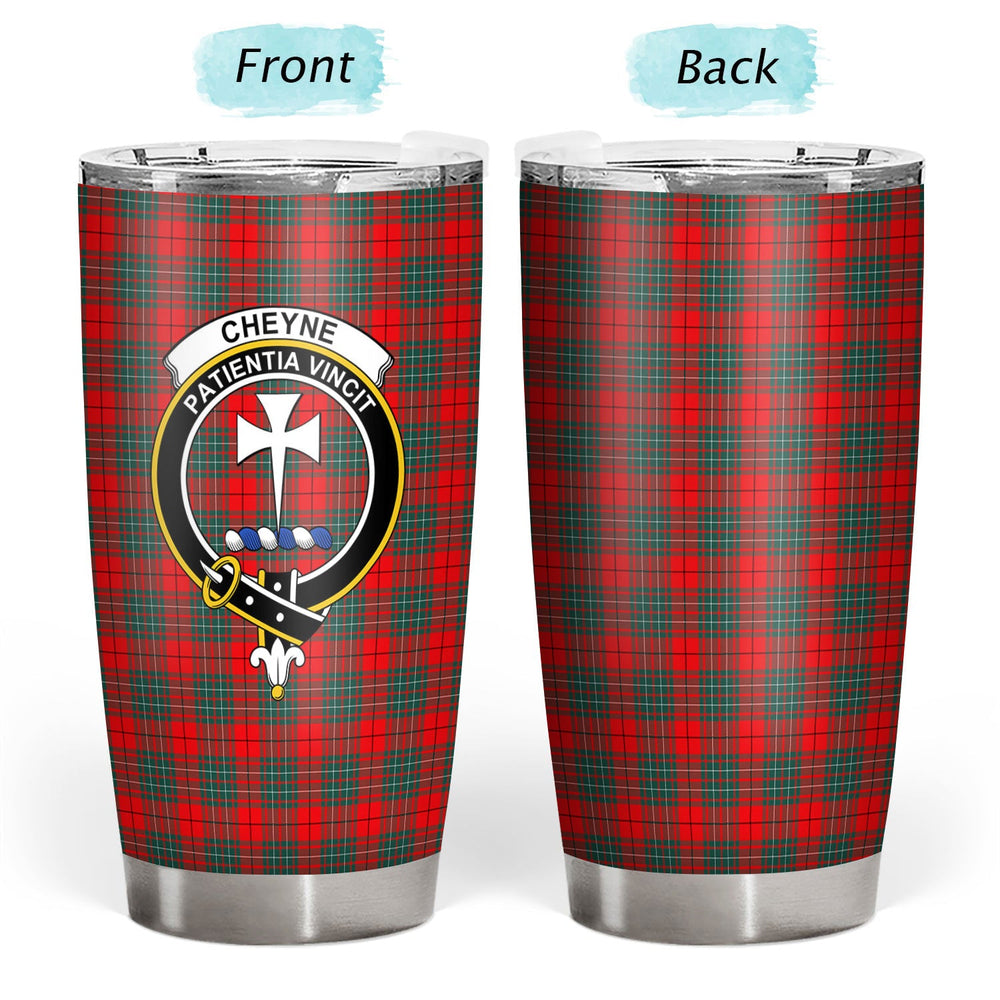 Clan Cheyne Tartan Crest Tumbler CW93 Clan Cheyne Tartan Today   