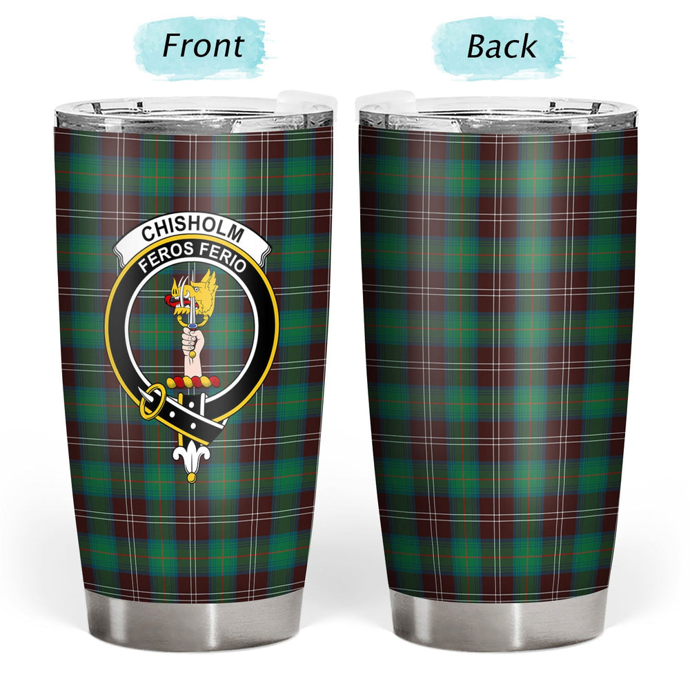 Clan Chisholm Hunting Ancient Tartan Crest Tumbler NY91 Clan Chisholm Tartan Today   