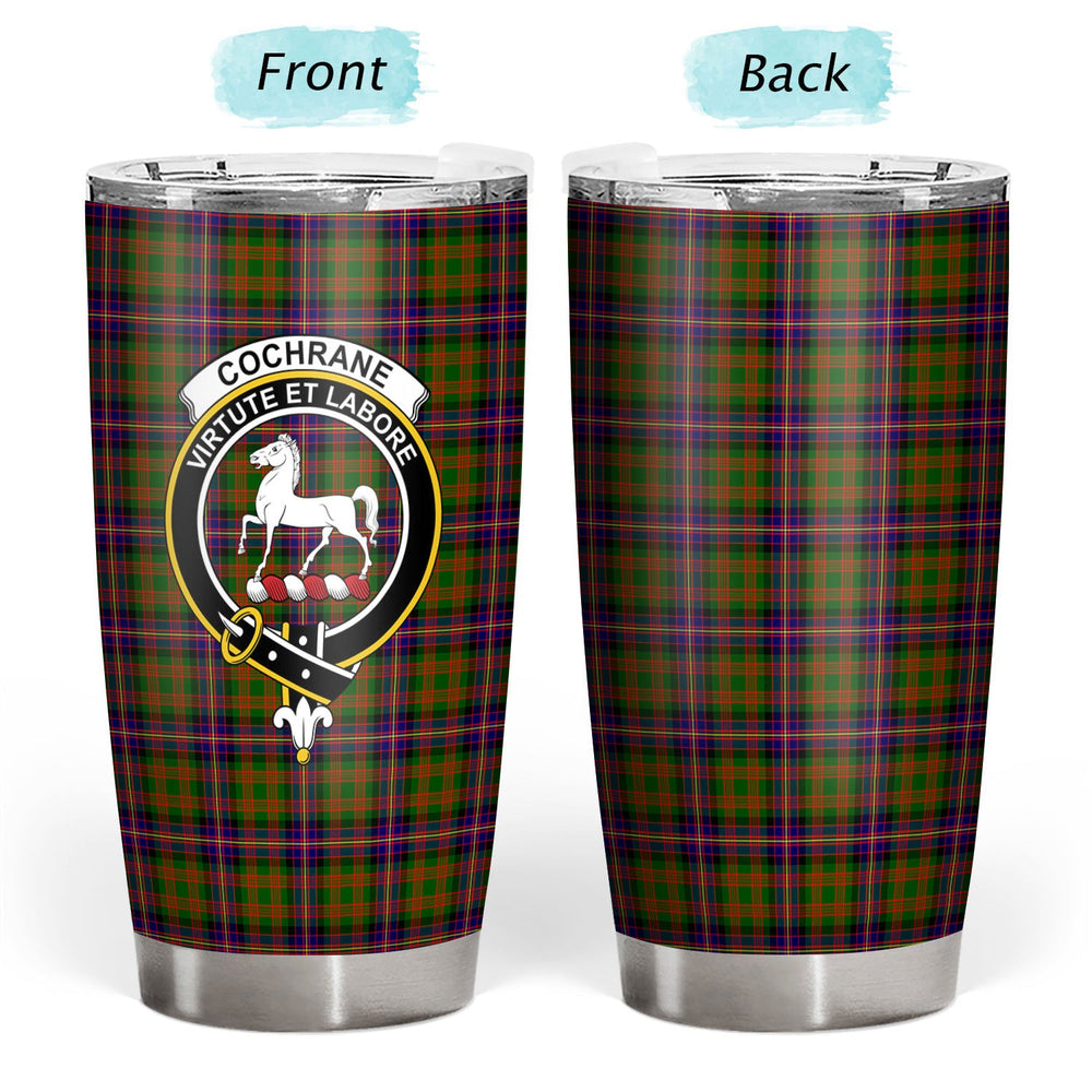 Clan Cochrane Modern Tartan Crest Tumbler FS26 Clan Cochrane Tartan Today   