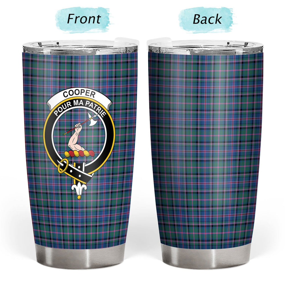 Clan Cooper Ancient Tartan Crest Tumbler ZK21 Clan Cooper Tartan Today   