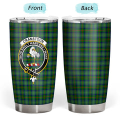 Clan Cranstoun Tartan Crest Tumbler AY24 Clan Cranstoun Tartan Today   