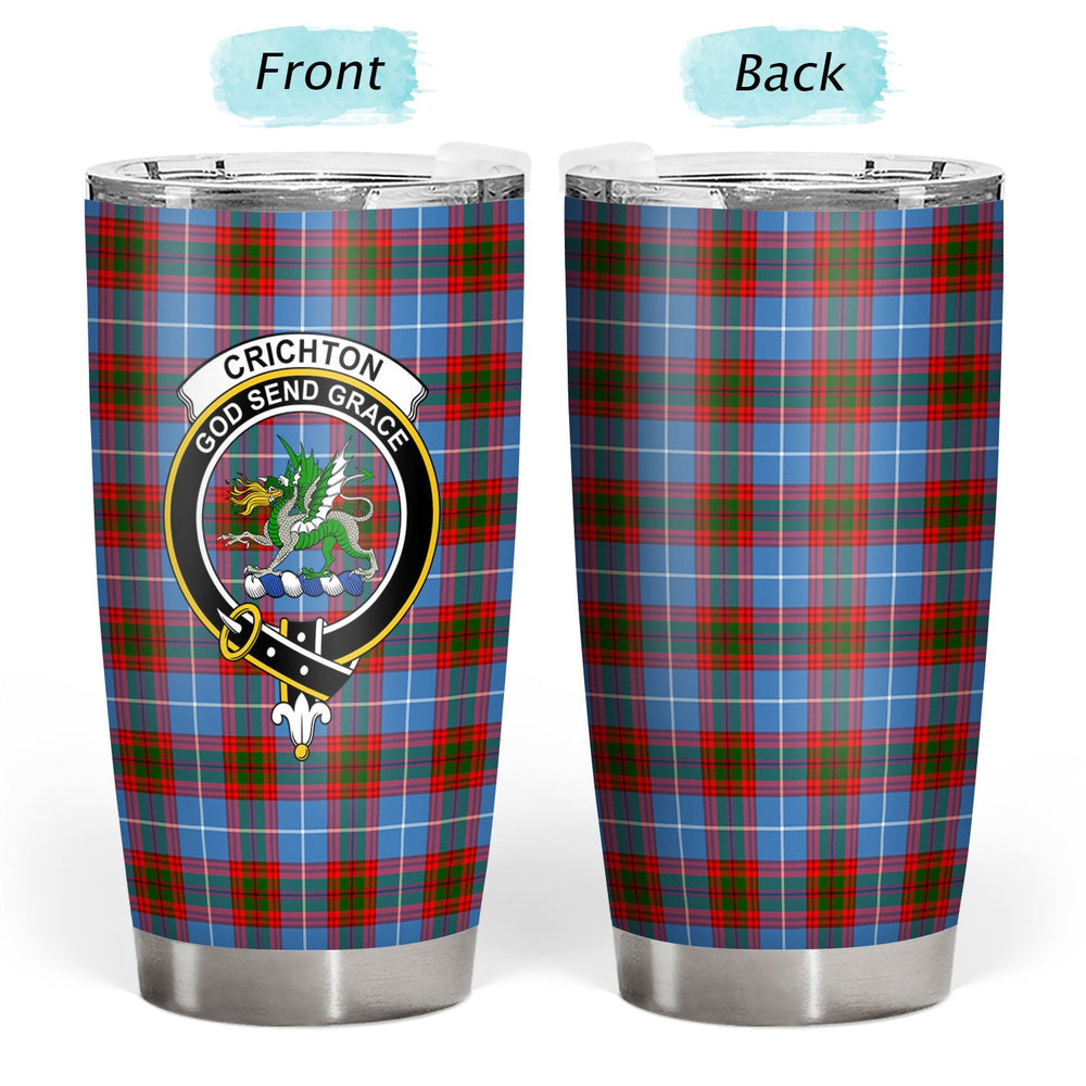 Clan Crichton Tartan Crest Tumbler JD84 Clan Crichton Tartan Today   
