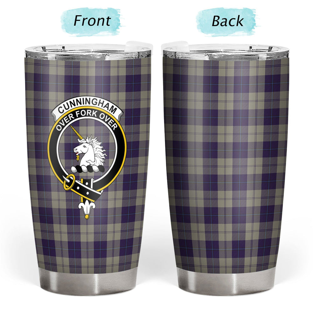 Clan Cunningham Dress Blue Dancers Tartan Crest Tumbler FL22 Clan Cunningham Tartan Today   
