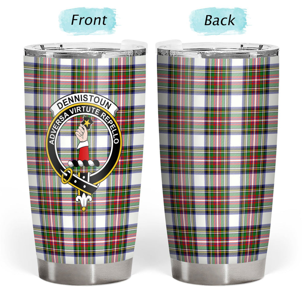 Clan Dennistoun Tartan Crest Tumbler JO88 Clan Dennistoun Tartan Today   