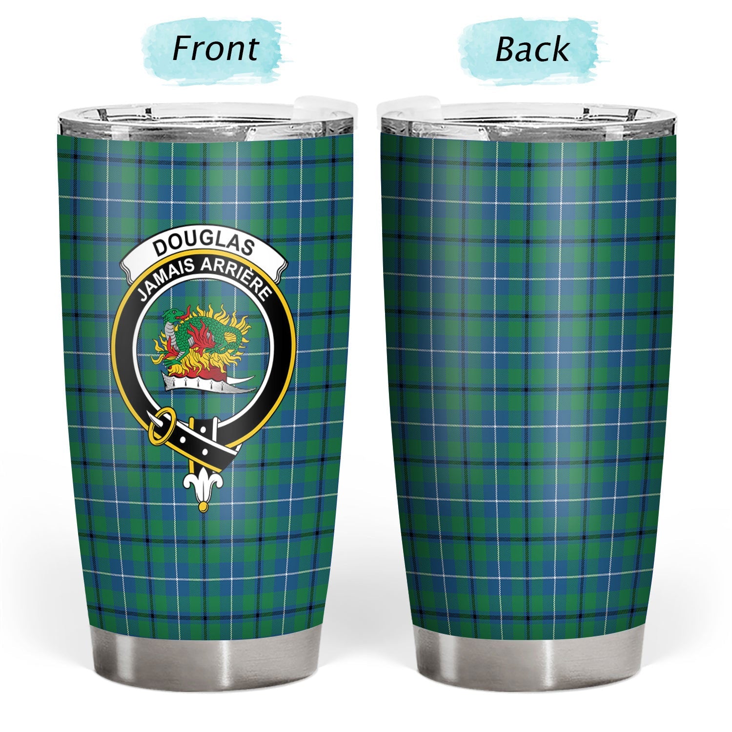 Clan Douglas Ancient Tartan Crest Tumbler DG52 Clan Douglas Tartan Today   