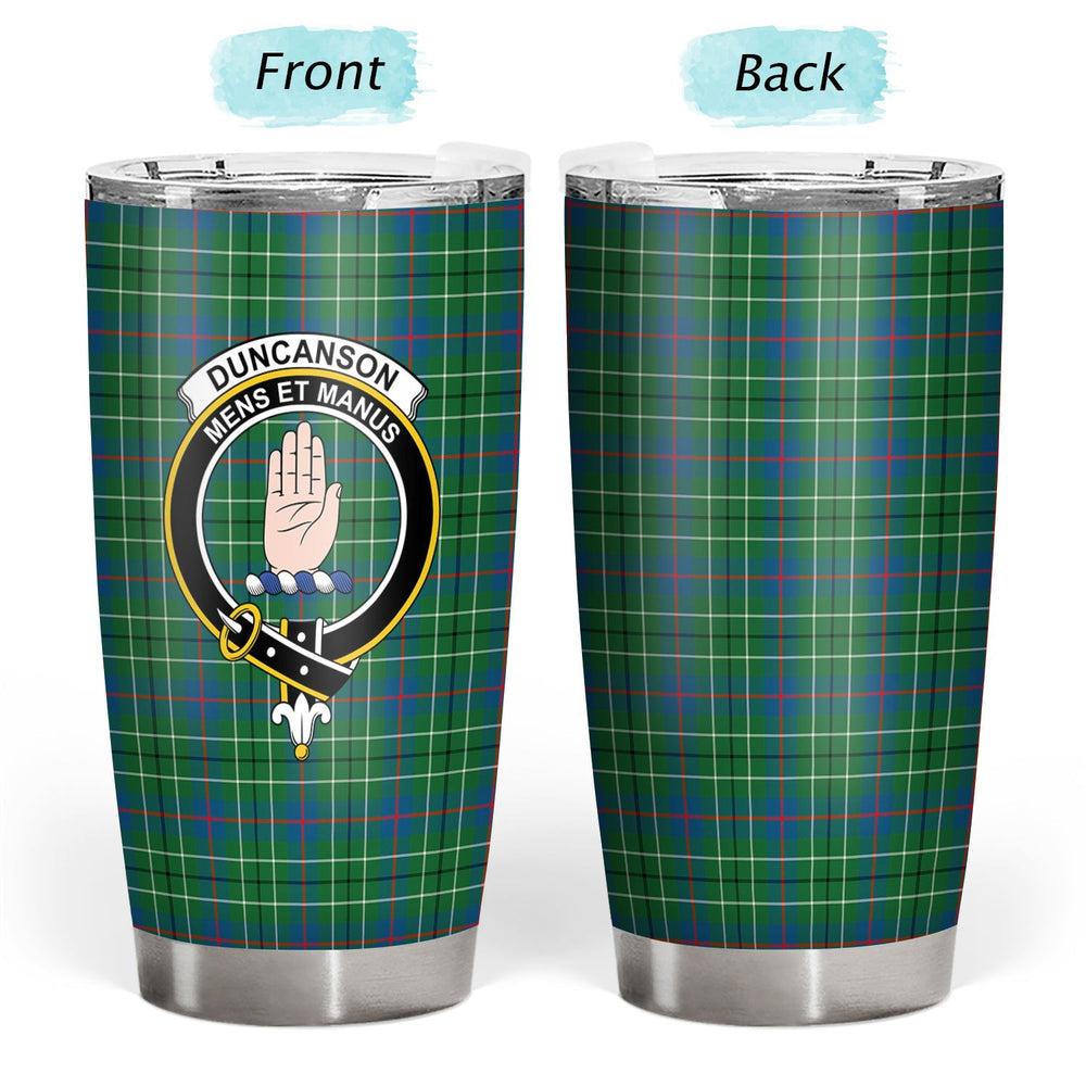 Clan Duncanson Tartan Crest Tumbler JM92 Clan Duncan Tartan Today   