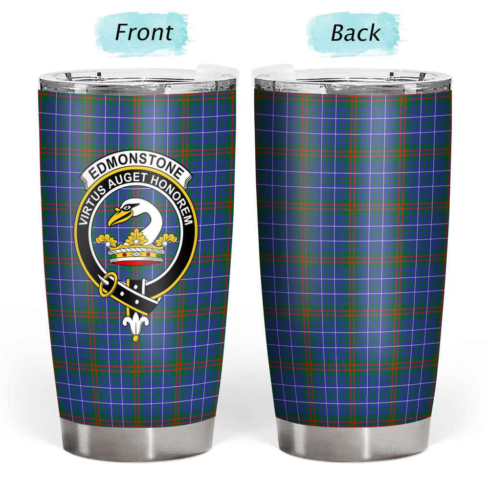 Clan Edmonstone Tartan Crest Tumbler IK15 Clan Edmonstone Tartan Today   
