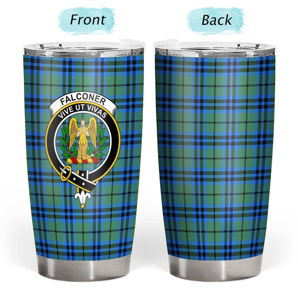 Clan Falconer Tartan Crest Tumbler ME73 Clan Falconer Tartan Today   
