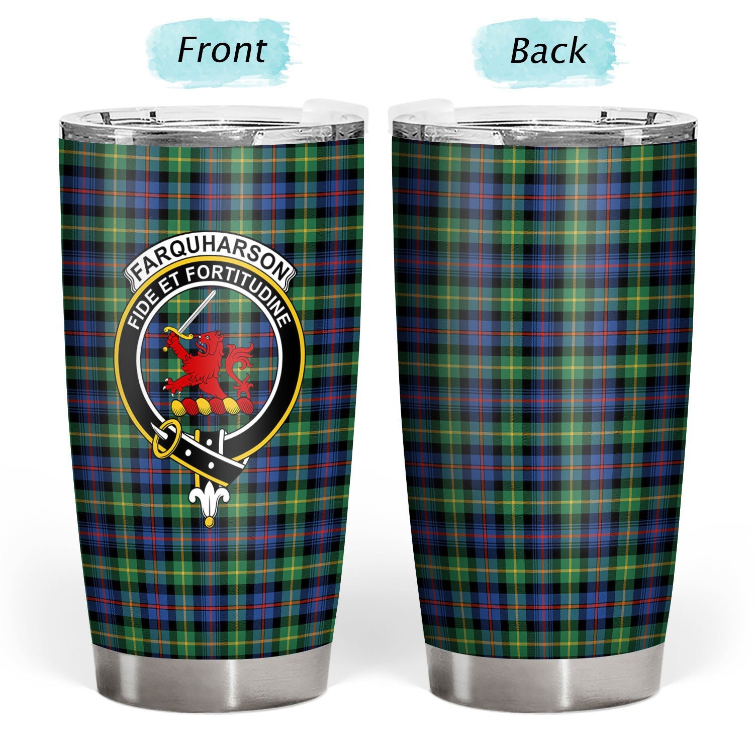 Clan Farquharson Ancient Tartan Crest Tumbler JU92 Clan Farquharson Tartan Today   