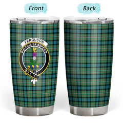 Clan Ferguson Ancient Tartan Crest Tumbler NX93 Clan Hall Tartan Today   