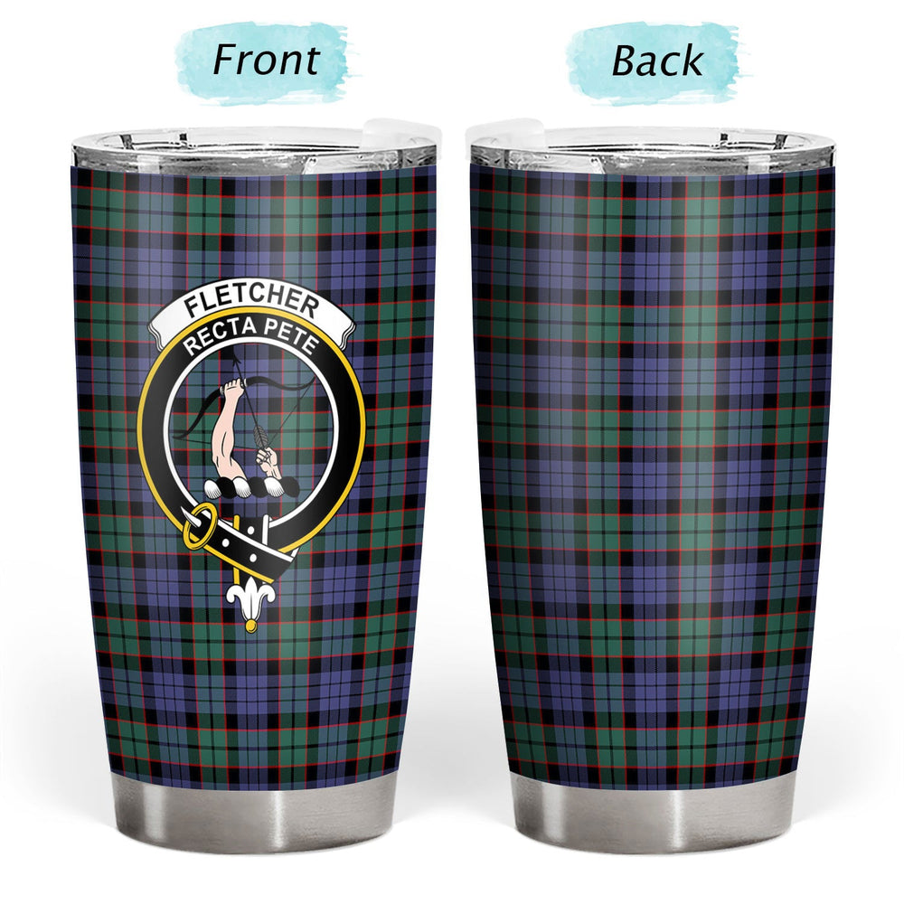 Clan Fletcher Modern Tartan Crest Tumbler SR17 Clan Fletcher Tartan Today   