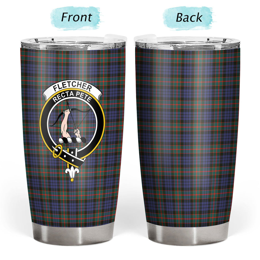 Clan Fletcher of Dunans Tartan Crest Tumbler RW96 Clan Fletcher Tartan Today   