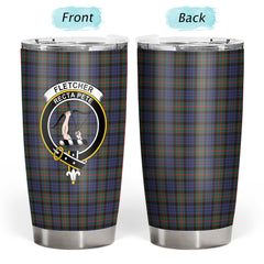 Clan Fletcher of Dunans Tartan Crest Tumbler RW96 Clan Fletcher Tartan Today   