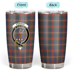 Clan Fraser (of Lovat) Hunting Modern Tartan Crest Tumbler ON85 Clan Fraser Tartan Today   